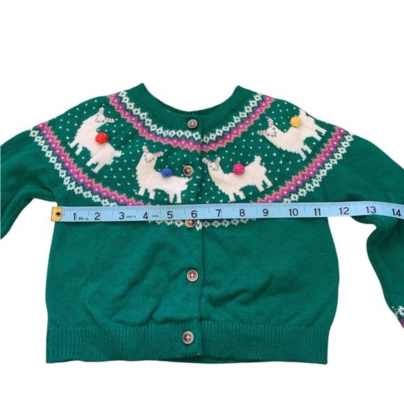 Mini Boden Fair Isle Cardigan llamas - Picture 6 of 7